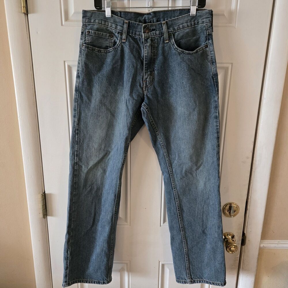 Levis 559 Jeans Mens 33x32 Blue Relaxed Straight Leg Denim Classic 100% Cotton